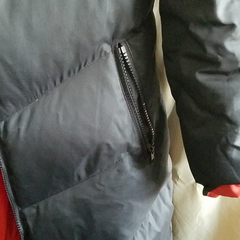 Bisou Bisou long down coat. S Black, detach hood - Picture 4 of 14